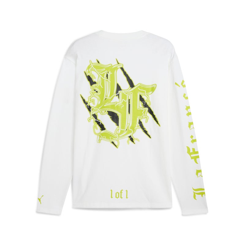 PUMA x LAMELO BALL LaFrance Assist Long Sleeve Mens White T-Shirt - Image 2